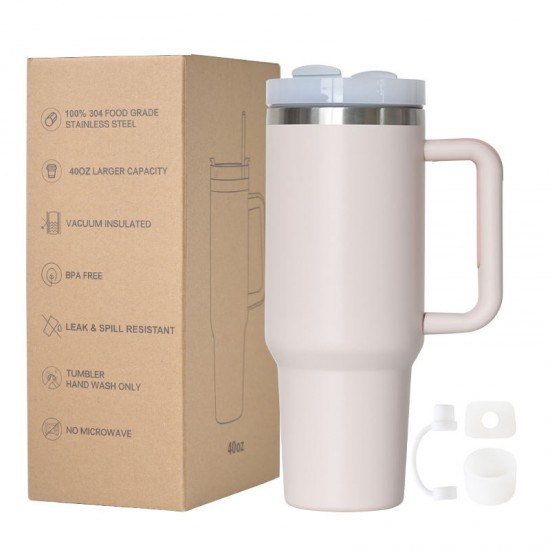 New arrive 40 oz adventure travel tumbler stainless steel 30oz cup 40oz mug with handle and straw New arrive 40 oz adventure travel tumbler stainless steel 30oz cup 40oz mug with handle and straw