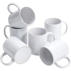 US Warehouse Wholesale High Quality White Sublimation Mug 11 oz Custom Mugs Cup Sublimation Ceramic Blank Mugs Customizable logo