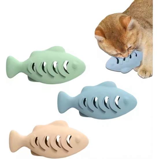 Funny Food Grade Silicone Cat Toy for Cats and Dogs Fish-Style Teeth Cleaning Toy Healthy and Safe with Food Leak Feature Funny Food Grade Silicone Cat Toy for Cats and Dogs Fish-Style Teeth Cleaning Toy Healthy and Safe with Food Leak Feature