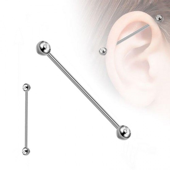 316L Stainless Steel Personalized Industrial Barbell Bar Piercing Jewelry Wholesale 316L Stainless Steel Personalized Industrial Barbell Bar Piercing Jewelry Wholesale