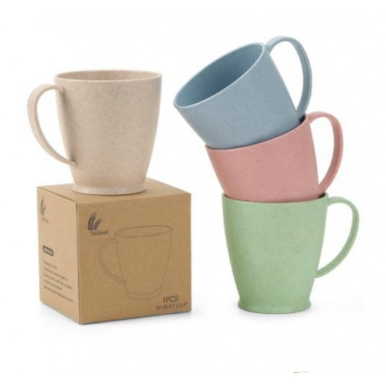 TD1 Reusable Wheat Straw Mug Drink Cup BPA FREE Tumbler Cup Handle Coffee Mug TD1 Reusable Wheat Straw Mug Drink Cup BPA FREE Tumbler Cup Handle Coffee Mug