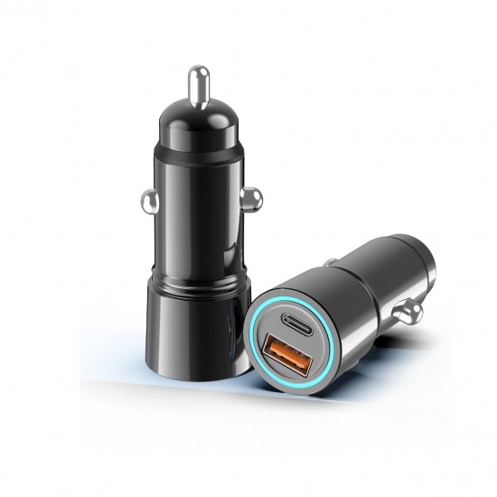 20W A+C Fast Electric Car Charger with PD Function Type-C DC Port for Mobile Phone & Laptop Output Power up to 65W 5A Current 20W A+C Fast Electric Car Charger with PD Function Type-C DC Port for Mobile Phone & Laptop Output Power up to 65W 5A Current