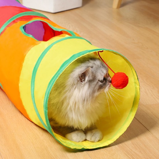 High Quality Multi-purpose Cats dogs Tunnel Rainbow Rolling Entertainment Tunnel toys High Quality Multi-purpose Cats dogs Tunnel Rainbow Rolling Entertainment Tunnel toys
