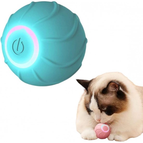 Rarewe Pet Toys Cat Teaser Ball Intelligent Automatic Rolling Jumping Ball Toy Rubber Interactive Smart Ball Toys For Cat Puppy Rarewe Pet Toys Cat Teaser Ball Intelligent Automatic Rolling Jumping Ball Toy Rubber Interactive Smart Ball Toys For Cat Puppy