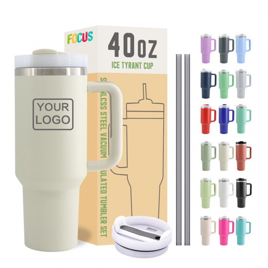 Custom Logo Off-white 40 oz Stainless Steel Vacuum Insulated Metal Cup Travel Mugs Teal Coffee Mug 40oz Tumbler With Handle Custom Logo Off-white 40 oz Stainless Steel Vacuum Insulated Metal Cup Travel Mugs Teal Coffee Mug 40oz Tumbler With Handle