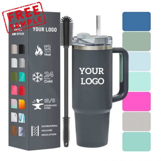 40oz Tumbler with Handle and Straw Lid coffee Insulated Cup Reusable Stainless Steel Water Bottle Travel Mug Cupholder Friendly 40oz Tumbler with Handle and Straw Lid coffee Insulated Cup Reusable Stainless Steel Water Bottle Travel Mug Cupholder Friendly