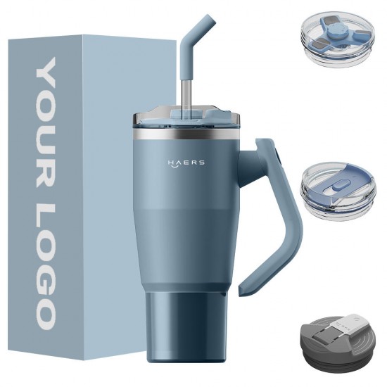 2024 New Design Lead Free Stainless Vacuum Insulated 32oz Traveling Tumblers cups Coffee Mugs With Handle And Straw 2024 New Design Lead Free Stainless Vacuum Insulated 32oz Traveling Tumblers cups Coffee Mugs With Handle And Straw