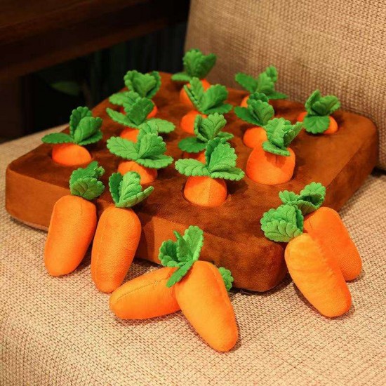 Wooden Dog Toy Self-High Bite-Resistant Educational Toy Radish Vegetable Field Pulling Toy for Cats Helps to Combat Pet Boredom Wooden Dog Toy Self-High Bite-Resistant Educational Toy Radish Vegetable Field Pulling Toy for Cats Helps to Combat Pet Boredom