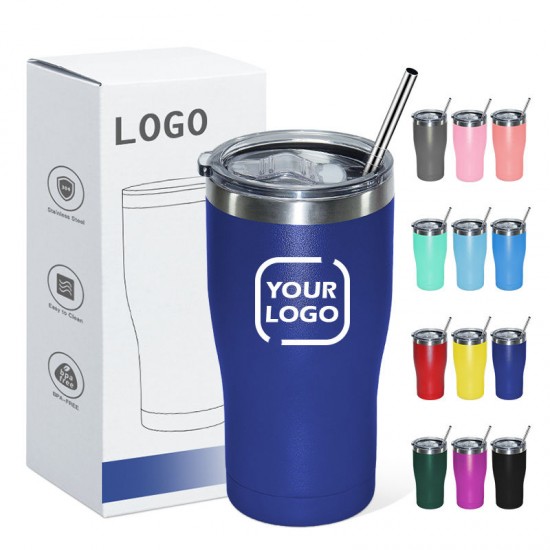 AGH Custom Logo 20oz 30oz Double Wall Stainless Steel Travel Car Mug With Seal Lid And Metal Straw AGH Custom Logo 20oz 30oz Double Wall Stainless Steel Travel Car Mug With Seal Lid And Metal Straw