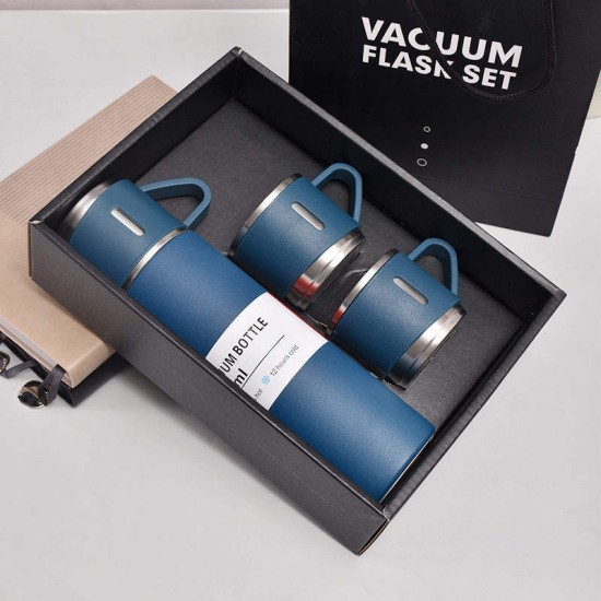 500ml Double-Wall Thermal Mug Gift Set Tea Cup 304 Stainless Steel tumbler Water Bottle Portable Vacuum Flask with 2 Extra cup 500ml Double-Wall Thermal Mug Gift Set Tea Cup 304 Stainless Steel tumbler Water Bottle Portable Vacuum Flask with 2 Extra cup