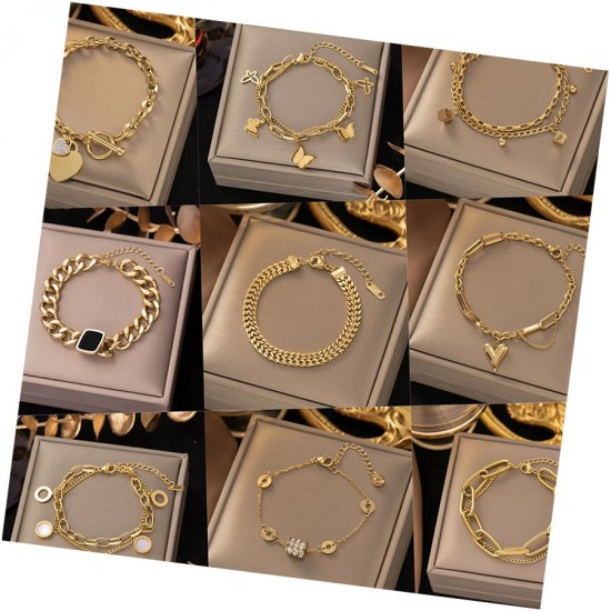 Wholesale Stainless Steel Jewelry Fashion Personality Titanium Steel Hip Hop Cuban Bracelet for Gifts Wholesale Stainless Steel Jewelry Fashion Personality Titanium Steel Hip Hop Cuban Bracelet for Gifts