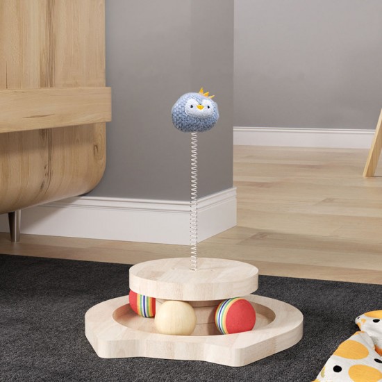 China Wholesale Wooden Cat Ball Track Toys Interactive Pet Exercise Turntable Ball Toy In Door China Wholesale Wooden Cat Ball Track Toys Interactive Pet Exercise Turntable Ball Toy In Door