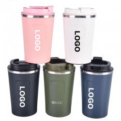 380ml Insulated Stainless Steel Coffee Cup Double Walled Hot And Cold Travel Drink Water Bottles Set With Custom Logo