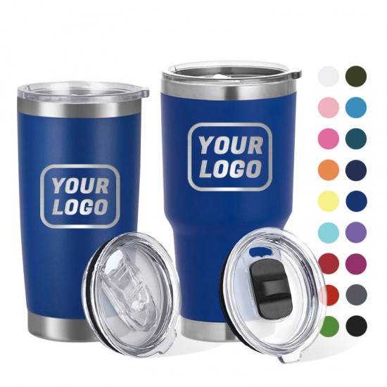 Custom Logo 20oz 30oz Stainless Steel Travel Coffee Mug Double Wall Regular Vacuum Powder Coated Insulated Tumbler With Lid Custom Logo 20oz 30oz Stainless Steel Travel Coffee Mug Double Wall Regular Vacuum Powder Coated Insulated Tumbler With Lid