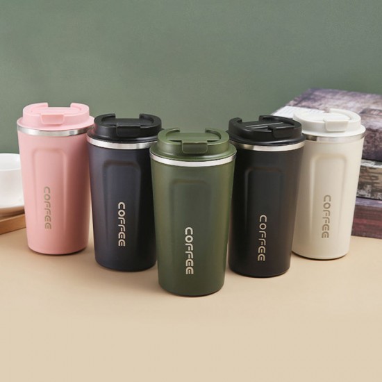 Wholesale Travel Outdoor Gift Simple Double Wall Leak-proof Stainless Steel Portable Thermos Coffee Water Cup Wholesale Travel Outdoor Gift Simple Double Wall Leak-proof Stainless Steel Portable Thermos Coffee Water Cup