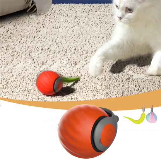 New Smart Funny Cat Toys Pet Play Chase And Hunt Game Self-Relief Rolling Silicone Tail Intelligent Cat Dog Ball Toy New Smart Funny Cat Toys Pet Play Chase And Hunt Game Self-Relief Rolling Silicone Tail Intelligent Cat Dog Ball Toy