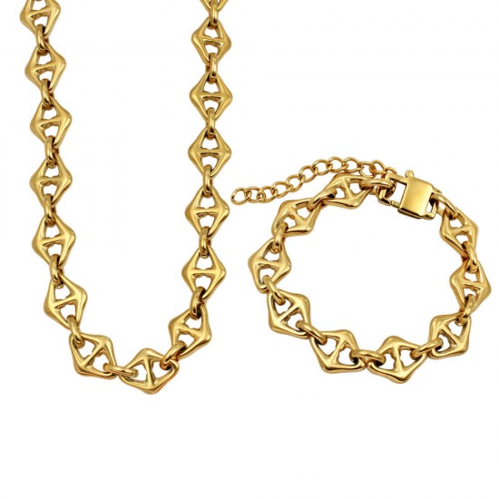 Wholesale Fashion Accessories Diamond Chain Gold Silver Stainless Steel Necklace Wholesale Fashion Accessories Diamond Chain Gold Silver Stainless Steel Necklace