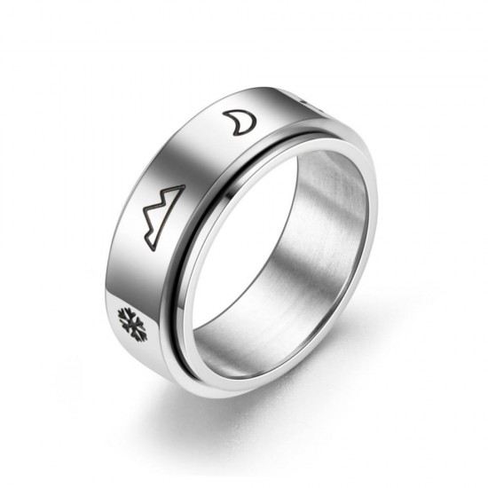 Wholesale Rotatable Titanium Ring Personalized Stainless Steel Jewelry for Teenagers for Gift Party Accessory Factory Price Wholesale Rotatable Titanium Ring Personalized Stainless Steel Jewelry for Teenagers for Gift Party Accessory Factory Price