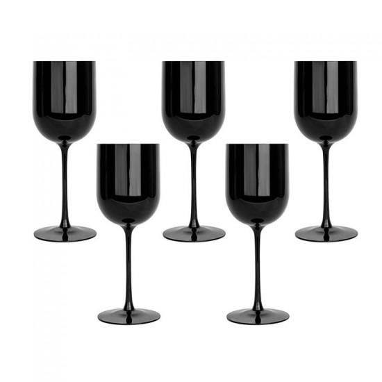 Customizable Food Grade Black Plastic Wine Glass BPA Free Plastic Drinking Cup Customizable Food Grade Black Plastic Wine Glass BPA Free Plastic Drinking Cup